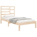 Estructura cama individual sin colchón madera maciza 75x190 cm