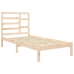 Estructura cama individual sin colchón madera maciza 75x190 cm