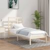 vidaXL Estructura de cama madera maciza 90x190 cm