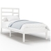 Estructura cama individual sin colchón madera blanco 90x190 cm