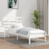 Estructura cama individual sin colchón madera blanco 90x190 cm