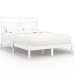 vidaXL Estructura de cama de madera maciza blanca 140x190 cm