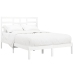 vidaXL Estructura de cama de madera maciza blanca 140x190 cm