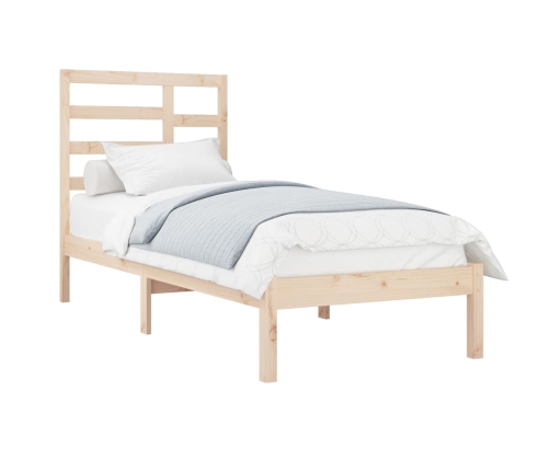 Estructura de cama sin colchón madera maciza 90x200 cm