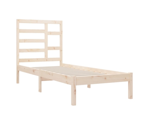 Estructura de cama sin colchón madera maciza 90x200 cm