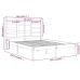 Estructura de cama sin colchón madera maciza blanco 160x200 cm