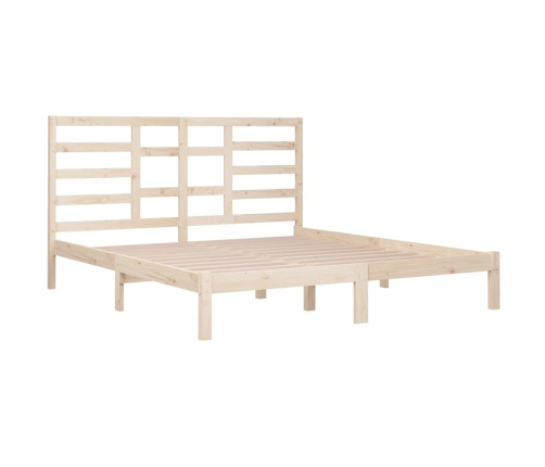 Estructura de cama sin colchón madera maciza 180x200 cm