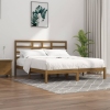 vidaXL Estructura de cama madera maciza de pino marrón miel 200x200 cm