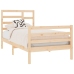 Estructura de cama madera maciza 75x190 cm