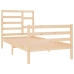 Estructura de cama madera maciza 75x190 cm