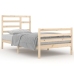Estructura de cama sin colchón madera maciza 100x200 cm