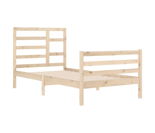 Estructura de cama sin colchón madera maciza 100x200 cm
