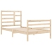 Estructura de cama sin colchón madera maciza 100x200 cm
