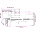 Estructura de cama madera maciza 150x200 cm