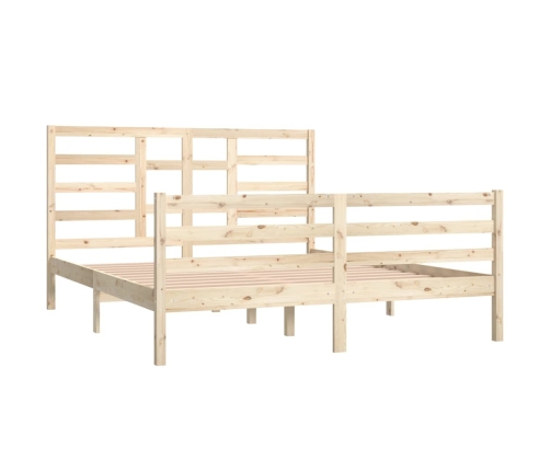 vidaXL Estructura de cama de madera maciza 160x200 cm