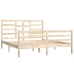 vidaXL Estructura de cama de madera maciza 160x200 cm