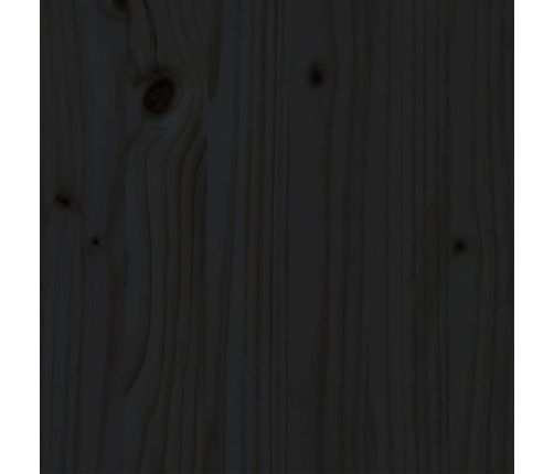 Estructura de cama sin colchón madera maciza negro 200x200 cm