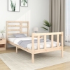 Estructura de cama madera maciza 90x190 cm