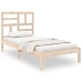 Estructura de cama madera maciza 75x190 cm