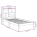 Estructura de cama madera maciza 75x190 cm