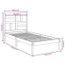 Estructura de cama madera maciza 90x190 cm