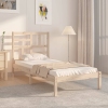 Estructura de cama madera maciza 90x190 cm