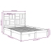 Estructura de cama madera maciza 120x190 cm