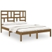 vidaXL Estructura de cama doble madera maciza marrón miel 120x190 cm