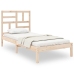 Estructura de cama sin colchón madera maciza 90x200 cm