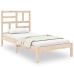 Estructura de cama sin colchón madera maciza 100x200 cm