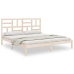 Estructura de cama sin colchón madera maciza 180x200 cm