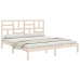 Estructura de cama sin colchón madera maciza 180x200 cm
