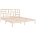Estructura de cama sin colchón madera maciza 180x200 cm