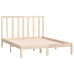 Estructura de cama sin colchón madera maciza de pino 140x190 cm