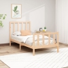 Estructura de cama sin colchón madera maciza de pino 100x200 cm