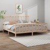 Estructura de cama sin colchón madera maciza de pino 180x200 cm