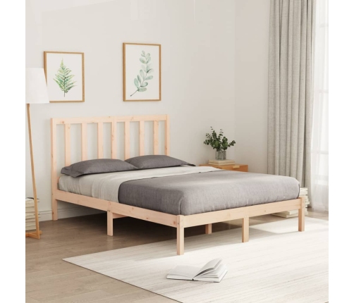 vidaXL Estructura de cama de madera maciza de pino 120x200 cm