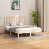 Estructura de cama madera maciza 150x200 cm