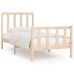 Estructura de cama madera maciza 90x200 cm