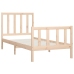 Estructura de cama madera maciza 90x200 cm