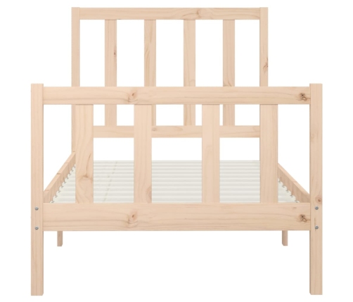 Estructura de cama madera maciza 90x200 cm