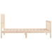 Estructura de cama madera maciza 90x200 cm