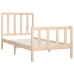 Estructura de cama madera maciza 100x200 cm