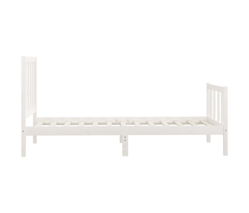 Estructura de cama madera maciza de pino blanco 100x200 cm