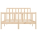 Estructura de cama madera maciza 150x200 cm