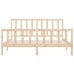 Estructura de cama de madera maciza 200x200 cm