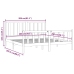 Estructura de cama de madera maciza 200x200 cm