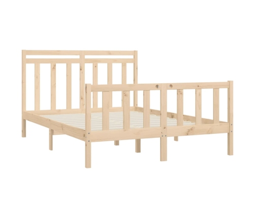 vidaXL Estructura de cama de madera maciza de pino 140x200 cm