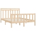 vidaXL Estructura de cama de madera maciza de pino 140x200 cm