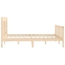 vidaXL Estructura de cama de madera maciza de pino 140x200 cm